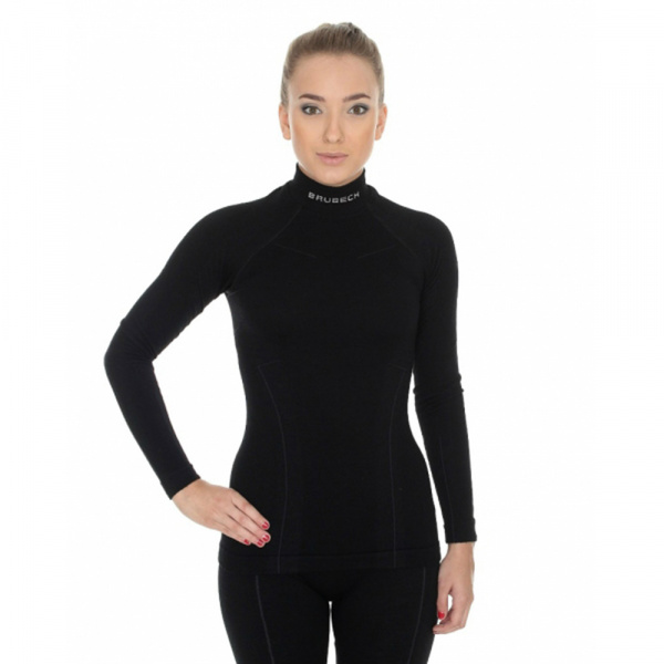 Термобелье женское Brubeck футболка с длинным рукавом шерсть мериноса WOOL MERINO 78%