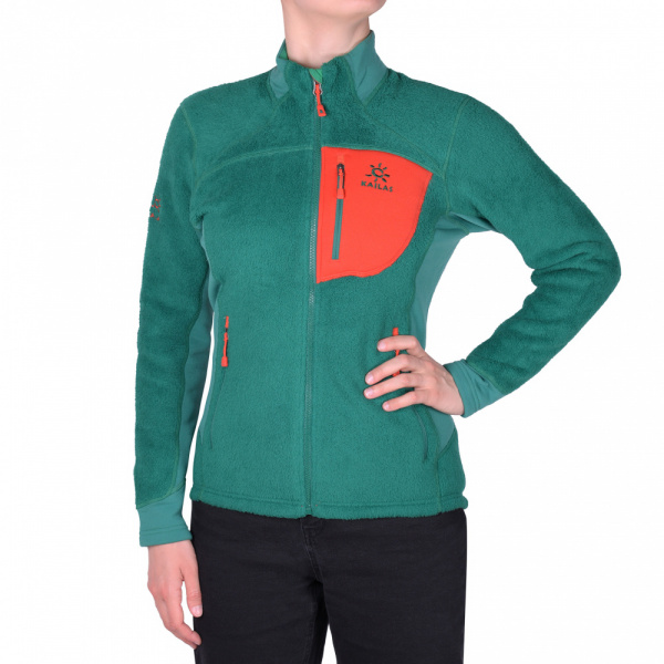 Kailas куртка флисовая Highloft Fleece Insulated W's (L, Зеленый/Оранжевый, QT07)